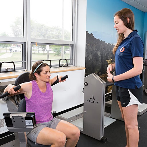 two women working out